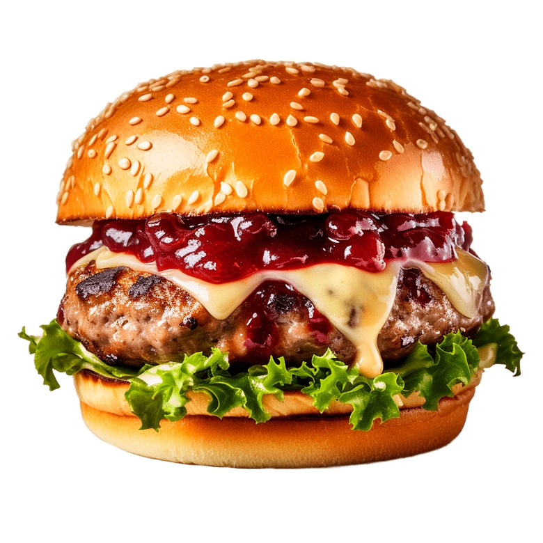 Бургер Брусничный