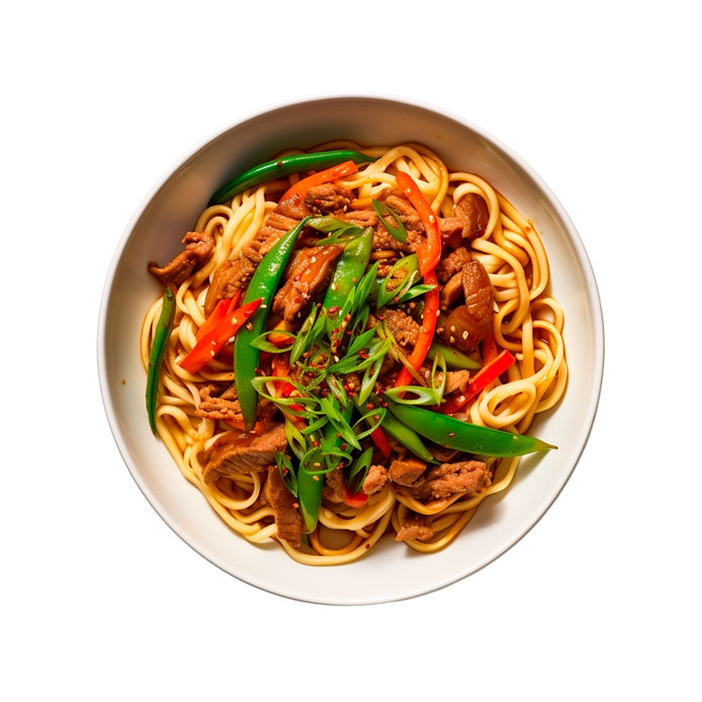 Удон со свинкой